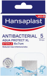 Hansaplast Aqua Protect XL vízálló, antibakteriális sebtapasz 6x7 cm (5 db)
