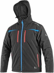 CXS Férfi téli softshell kabát CXS NORFOLK - Fekete / kék / piros | M (1220-016-817-93)