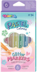 Colorino Pastell glitteres filctoll készlet - 6 darabos (82565PTR)