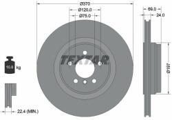 TEXTAR Disc frana TEXTAR PRO 92270003 (92270003)