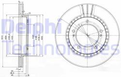 DELPHI Disc frana DELPHI BG3587 (BG3587) - automobilus