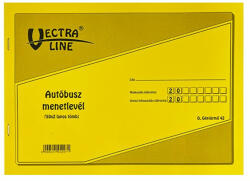 Vectra-line Nyomtatvány autóbusz menetlevél VECTRA-LINE A/4 50x2 - papir-bolt