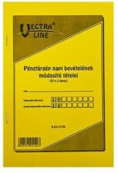 Vectraline Nyomtatvány pénztárgép napi bevételeinek módosító tételei VECTRALINE A/5 álló 25x2 lapos (B22-31) - fotoland