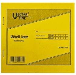 Vectraline Nyomtatvány vételi jegy VECTRALINE 50x2 lapos (BVALL9/V) - fotoland