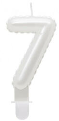 Amscan Pearly White fehér számgyertya tortagyertya 7-es (MLG174328)