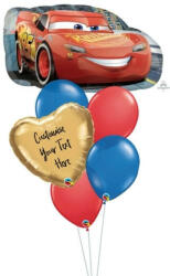  Héliumos luficsokor születésnapra, alkalomra, Verdák, egyedi lufival - INGYENES GLS szállítással (LUFI134899)