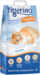  Tigerino Tigerino Nuggies (Ultra) Nisip pisici - Sensitive (fără parfum) 2 x 14 l (cca. 28 kg)