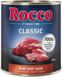 Rocco Rocco Pachet economic Classic 24 x 800 g - Vită și miel
