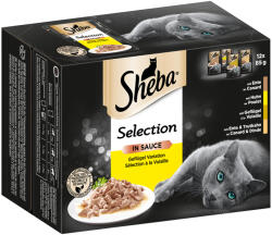 Sheba Sheba Megapack Varietăți Pliculețe 48 x 85 g - Selecție în sos cu varietate de pasăre