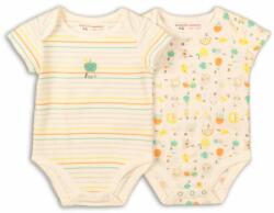 Minoti Body pentru copii 2pack, Minoti, ABC 5, alb - 62/68 | 3-6m