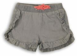 Minoti Pantaloni scurți pentru fete cu volane, Minoti, Shell 5, gri - 80/86 | 12-18m