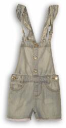 Minoti Pantaloni scurți pentru fete cu dantelă - denim ușor, Minoti, Shell 8, albastru deschis - 104/110 | 4/5let