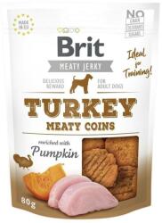 Brit Jerky Snack Monede cu carne de curcan 80 g