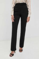 Victoria Beckham nadrág női, fekete, magas derekú egyenes - fekete 36 - answear - 97 990 Ft