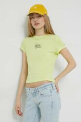 Tommy Jeans t-shirt női, zöld - zöld M - answear - 11 990 Ft