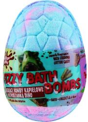 Chlapu Chlap Bombă de baie Dino cu surpriză, roz-albastru cu aromă de vată de zahăr - Chlapu Chlap Dino Cotton Candy Cream Fizzy Bath Bombs 140 g
