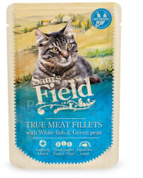 Sam's Field True Meat Fillets with white fish & green peas 24x85 g