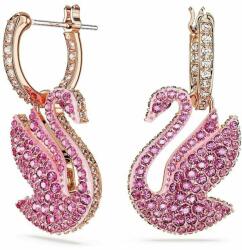 Swarovski fülbevaló Iconic Swan 5647544 - rózsaszín Univerzális méret