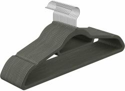 SONGMICS Csúszásmentes bársony vállfák nyakkendőrögzítővel, öltönyakasztók 20 db-os csomag (CRF20V)