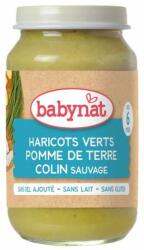 Babynat Био зеленчуково пюре Babynat - Зелен фасул, картофи и див хек, 200 g (3288130590685) - ozone