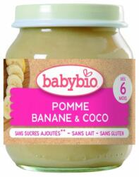 Babybio Био плодово пюре Babybio - Ябълка, банан и кокосово мляко, 130 g (3288130510973) - ozone