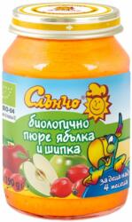 Слънчо Био плодово пюре Слънчо - Ябълка и шипка, 190 g (4327) - ozone