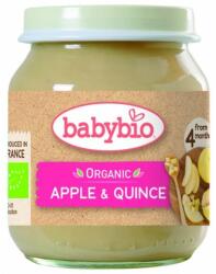 Babybio Био плодово пюре Babybio - Ябълки и дюли, 130 g (3288131500751) - ozone