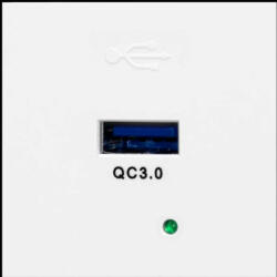 ORNO USB töltőaljzat beépíthető fehér 3A (OR-GM-9010-W-USBQ)