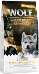 Wolf of Wilderness 2x12kg Wolf of Wilderness JUNIOR "Rocky Canyons" - szabadtartású marha, gabonamentes száraz kutyatáp