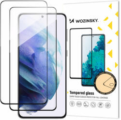 Wozinsky Samsung Galaxy S23 Wozinsky Super Durable Full Glue Üvegfólia fekete kerettel 2 db