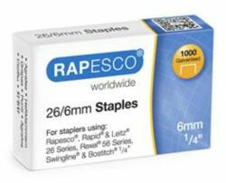 Rapesco Tűzőkapocs, 26/6, horganyzott, RAPESCO (IRS11661Z3) (S11661Z3)