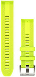 Garmin Curea Garmin Quickfit 22 mm, silicon, galben neon, cataramă argintie (MARQ 2)