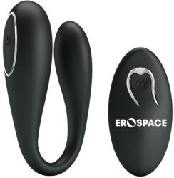 EROSPACE Stimulator Astro Remote Control, 12 Moduri Vibratii Puternice Erospace, Silicon, USB, Negru Vibrator
