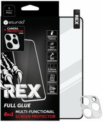 Sturdo Sticlă de protecție integrală + sticlă de protecție pentru cameră iPhone 12 Pro Max, Sturdo Rex, Neagră