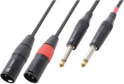 PD CONNEX CX64-01 Átalakító kábel (2x XLR papa - 2×6, 3 mm Jack) - (0, 2 m)