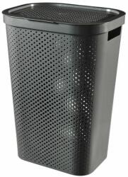 Curver Cos rufe, 2 manere, capac, plastic, antracit, 60 L, 44x35x60 cm, Infinity Recycled, Curver GartenVIP DiyLine (2211414)