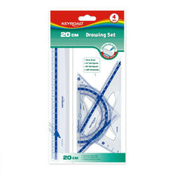 Keyroad Vonalzó készlet 20cm, 4 db/bliszter Keyroad (KR971247) - cartridge