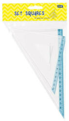 Educa Vonalzókészlet EDUCA háromszög 18 cm 2 db ( 45°/60° ) közepes, bliszteres (3123)