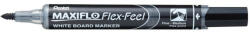 Pentel Táblamarker 1-5mm, hajlékonyhegyű, PENTEL Maxiflo Flex Feel fekete (MWL5SBF-AX)