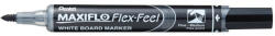 Táblamarker 1-5mm, hajlékonyhegyű, PENTEL Maxiflo Flex Feel fekete (MWL5SBF-AX)