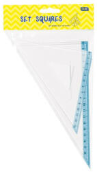 Educa Vonalzókészlet EDUCA háromszög 25 cm 2 db ( 45°/60° ) nagy, bliszteres (3124)