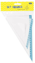  Vonalzó készlet, Educa háromszög 2 db, 10 cm és 14cm, ( 45°/60° ) kicsi, bliszteres (3121)