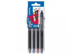 Pilot Rollertoll 0, 5mm tűhegyű törölhető nyomógombos PILOT FRIXION Clicker Point SET2GO 4-es klt (BLRT-FRP5-S2G-BLRBB)
