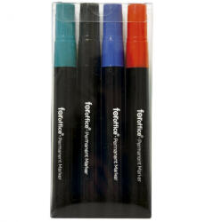 Foroffice Permanent marker FOROFFICE, kerek végű, 1, 5-3mm, 4db-os készlet (A-609765) - cartridge