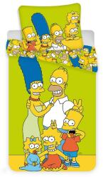 Jerry Fabrics Ágyneműhuzat Simpsons Family green 140/200, 70/90
