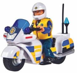Simba Toys Motocicleta Simba Fireman Sam Police cu figurina Malcolm si accesorii - gimihome Figurina