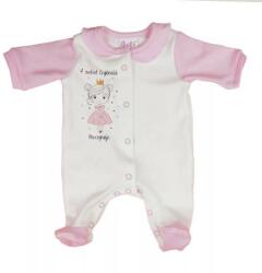 AB ABR Hosszú ujjú pamut rugi - Fehér - A család legkisebb hercegnője (50)