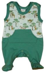 AB ABR Belül bolyhos ujjatlan pamut rugi - Sötétzöld - Szafari (74)