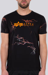 Alpha Industries Lightning AOP T - black/orange