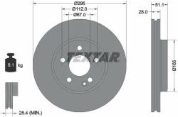 TEXTAR Disc frana TEXTAR PRO 92254803 (92254803)